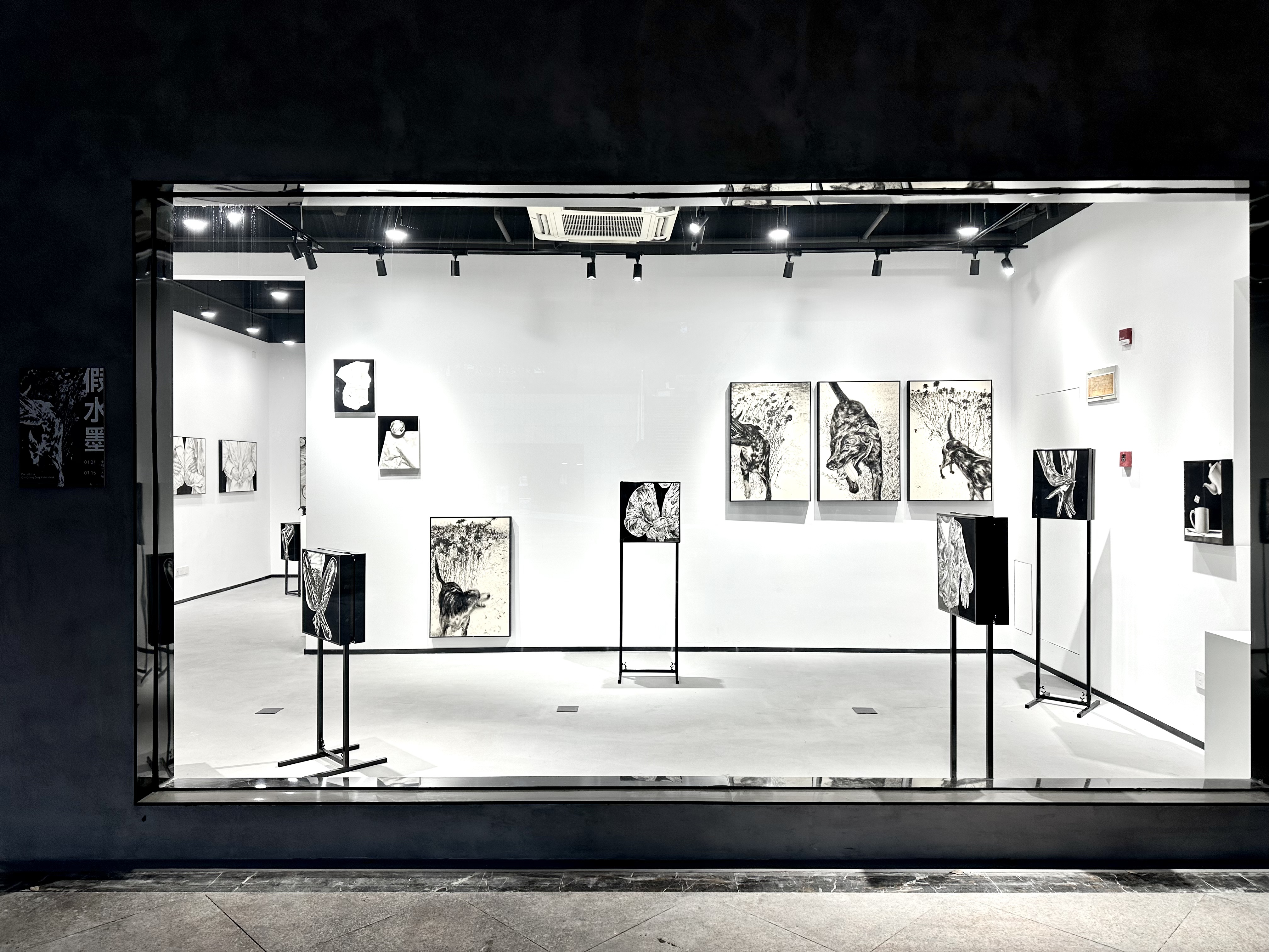 秦强：假水墨 展览现场 6 · 秦强 QIANG QIN · L Gallery