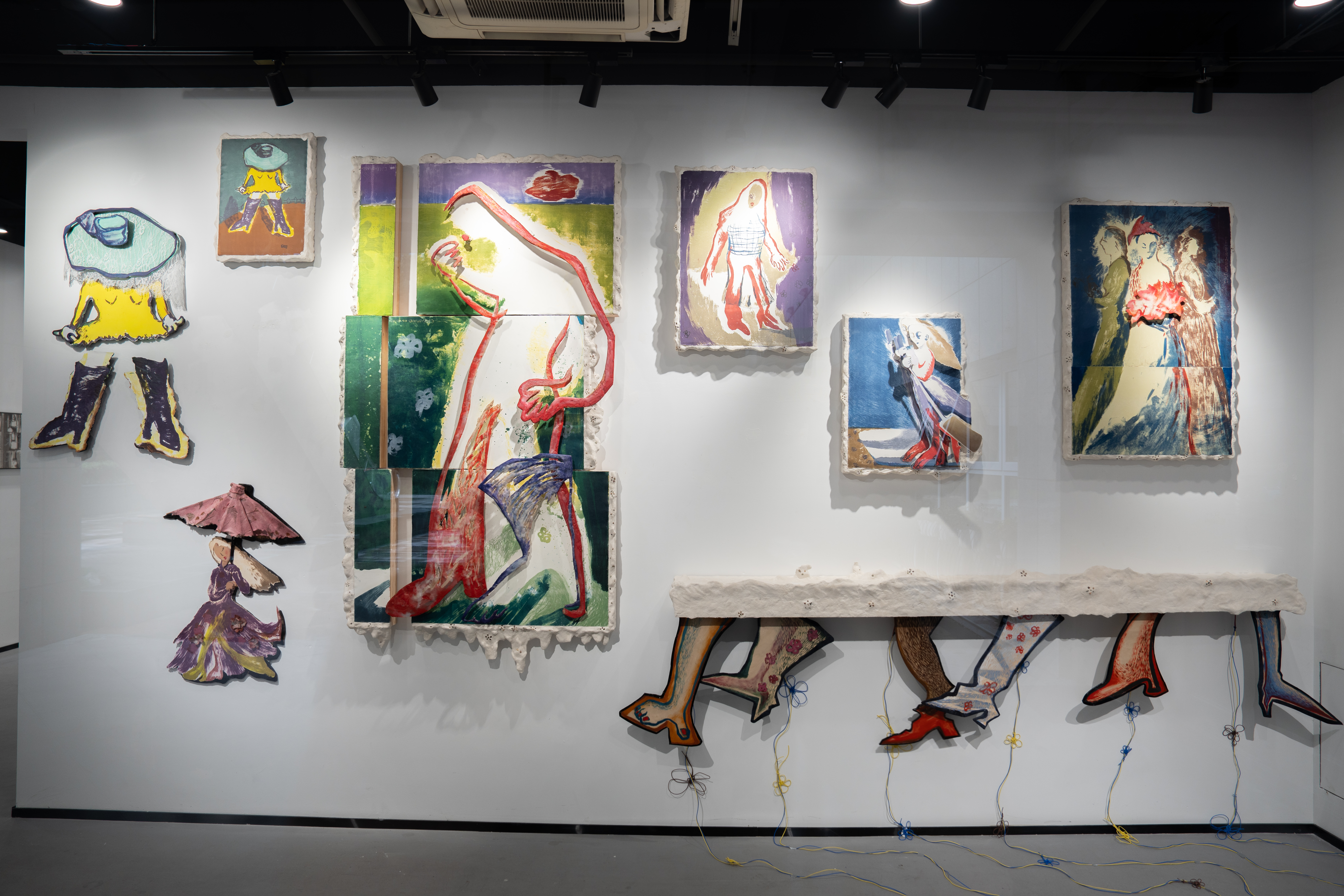 荡秋千 展览现场 5 · 刘乙霖、武泽旭、余艺泽、张砚墨 Yilin Liu, Zexu Wu, Yize Yu, Yanmo Zhang · L Gallery